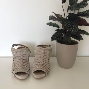 zara woman - woven suede sandal
